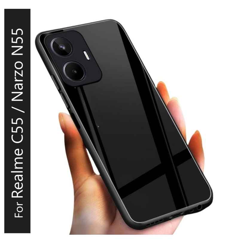 Kwine Case Realme C55 / Realme Narzo N55 Back Cover - Glass Case Kwine Case Realme C55 / Realme Narzo N55 Back Cover - Glass Case