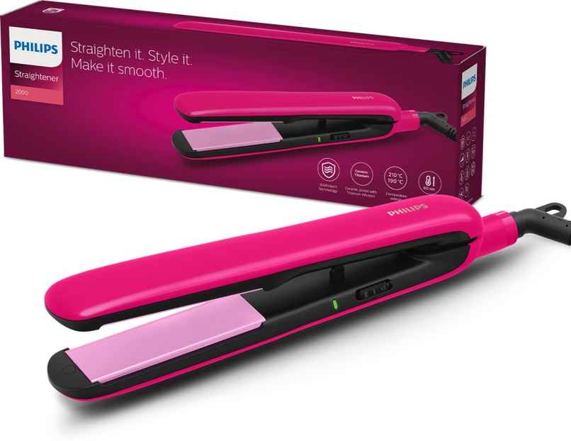 Philips Titanium Hair Straightener|SilkProtect Technology|2 Temperature Settings|BHS332/00 Philips Titanium Hair Straightener|SilkProtect Technology|2 Temperature Settings|BHS332/00