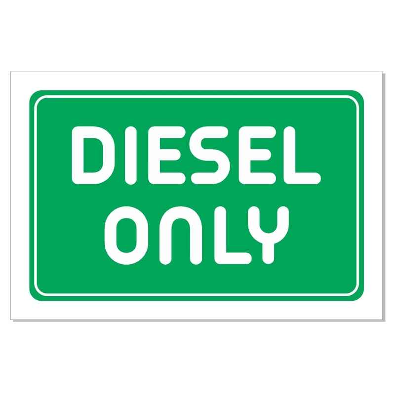 Samsidhi Auto Diesel Only Car Sticker Samsidhi Auto Diesel Only Car Sticker