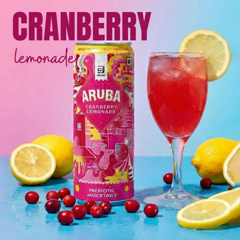 Aruba - Cranberry Lemonade | Prebiotic Mocktail by 3Sisters