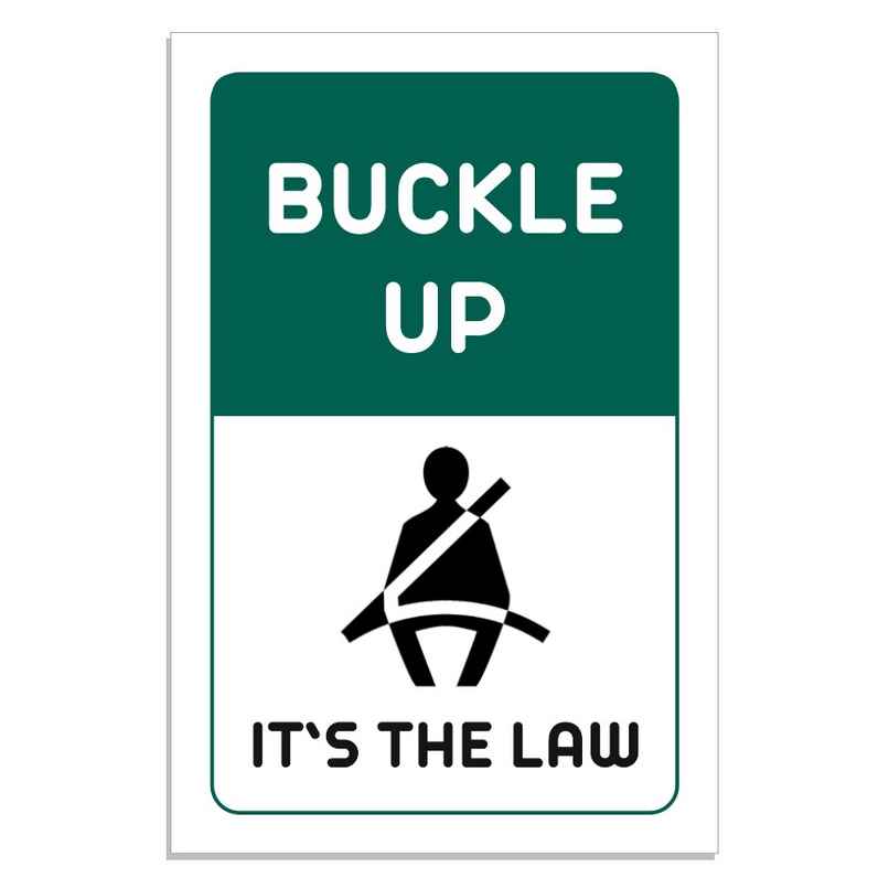 Samsidhi Auto Buckle Up Car Sticker