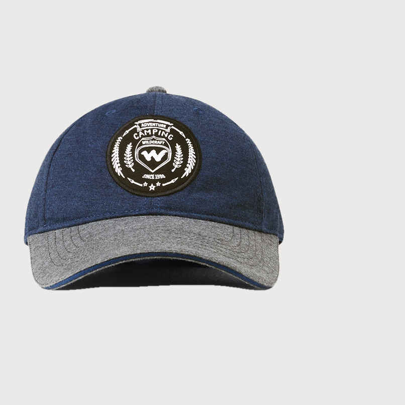 Wildcraft Unisex Solid Polyester Baseball Cap | Blue - Free Size