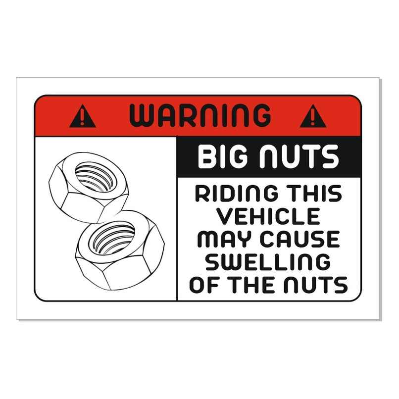 Samsidhi Auto Big Nuts Car Sticker