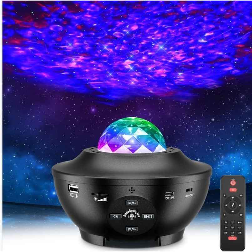 Desidiya Northern Galaxy Light Aurora Projector,33 Light Effects,Bedroom Lamp,Bluetooth Speaker