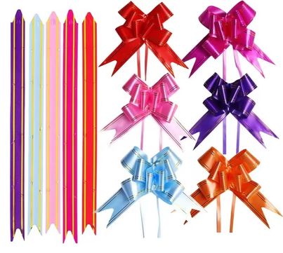 ABK Gift Bow Ribbon | 50 mm | Multicolour | 10 Pcs Pack | Assorted Design
