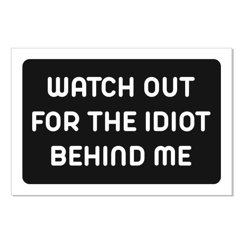 Samsidhi Auto Watch Out Car Sticker Samsidhi Auto Watch Out Car Sticker