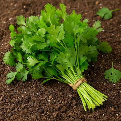 Organically Grown Coriander Leaves Organically Grown Coriander Leaves