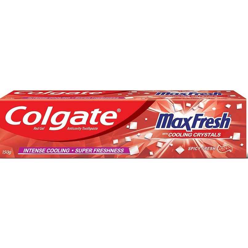 Colgate MaxFresh Toothpaste, Red Gel Paste with Menthol for Super Fresh Breath (Spicy Fresh) Colgate MaxFresh Toothpaste, Red Gel Paste with Menthol for Super Fresh Breath (Spicy Fresh)