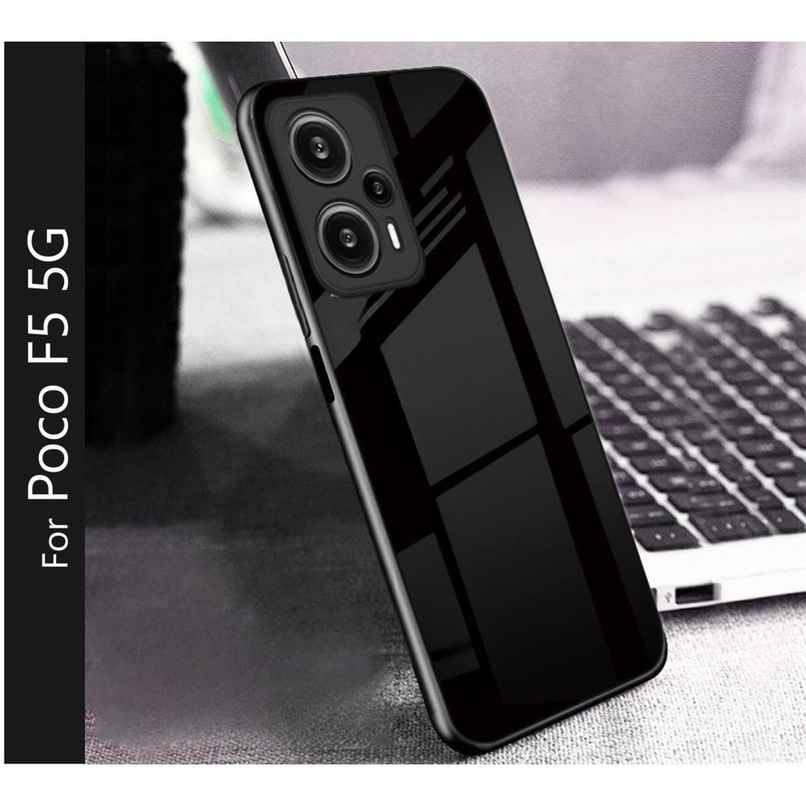 Kwine Case Poco F5 5G Back Cover - Glass Case