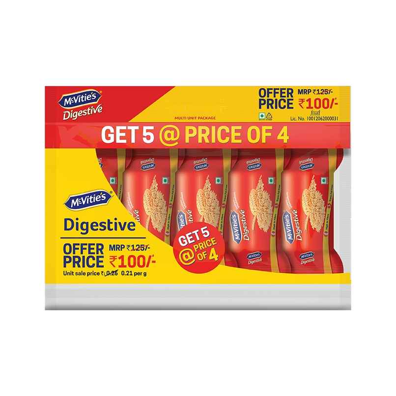 Mcvitie's Digestive High Fibre Biscuits With Goodness Of Wholewheat