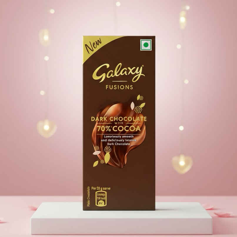Galaxy Fusions Dark Chocolate Bar with 70% Cocoa Galaxy Fusions Dark Chocolate Bar with 70% Cocoa