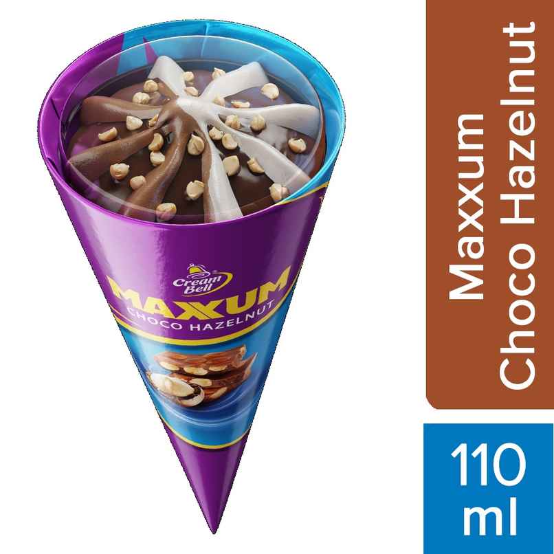 Cream Bell Maxxum Choco Hazelnut Cone | Nutty & Creamy