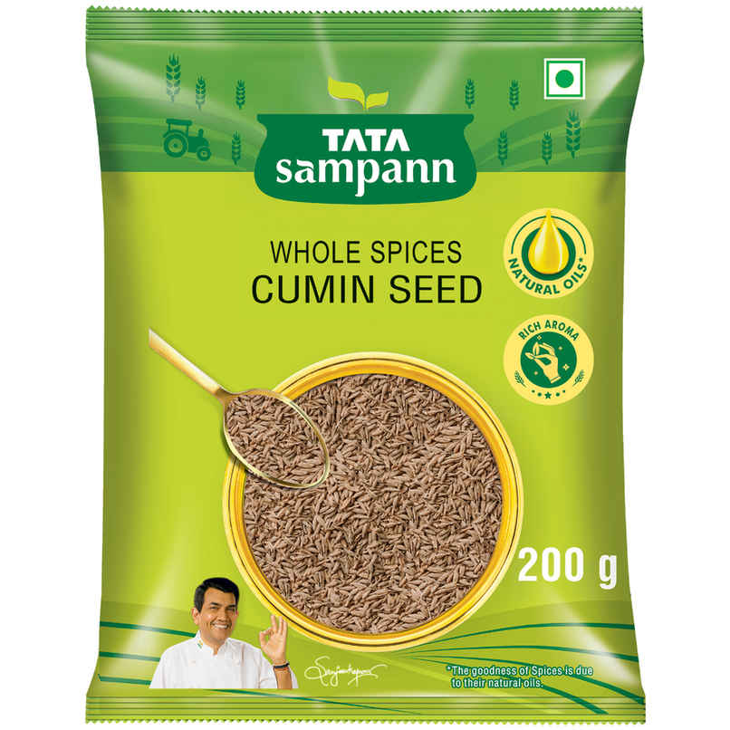 Tata Sampann Cumin Seed (Jeera) | Whole Spices, Natural Oils with Rich Aroma