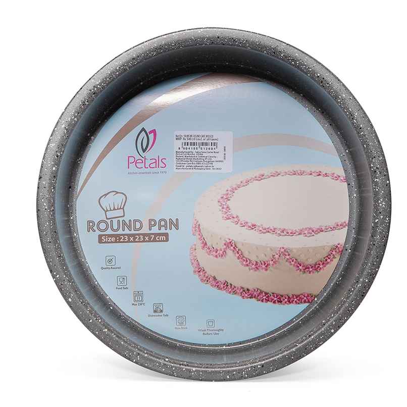 Petals Granite Non Stick Coating Round Cake Baking Mould Pan