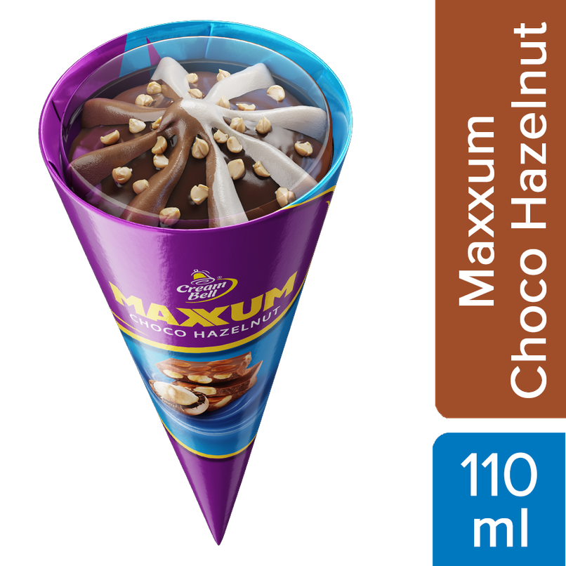 Cream Bell Maxxum Choco Hazelnut Cone
