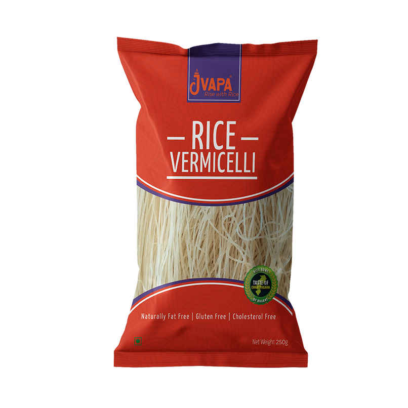 Jvapa Rice Vermicelli | 100% Rice | Naturally Gluten-Free | Non Bleached | No Maida