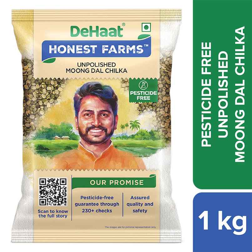 Dehaat Honest Farms Unpolished Moong Dal Chilka