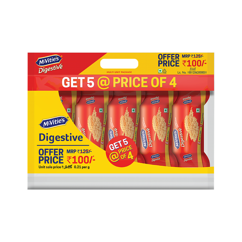 Mcvitie's Digestive High Fibre Biscuits With Goodness Of Wholewheat