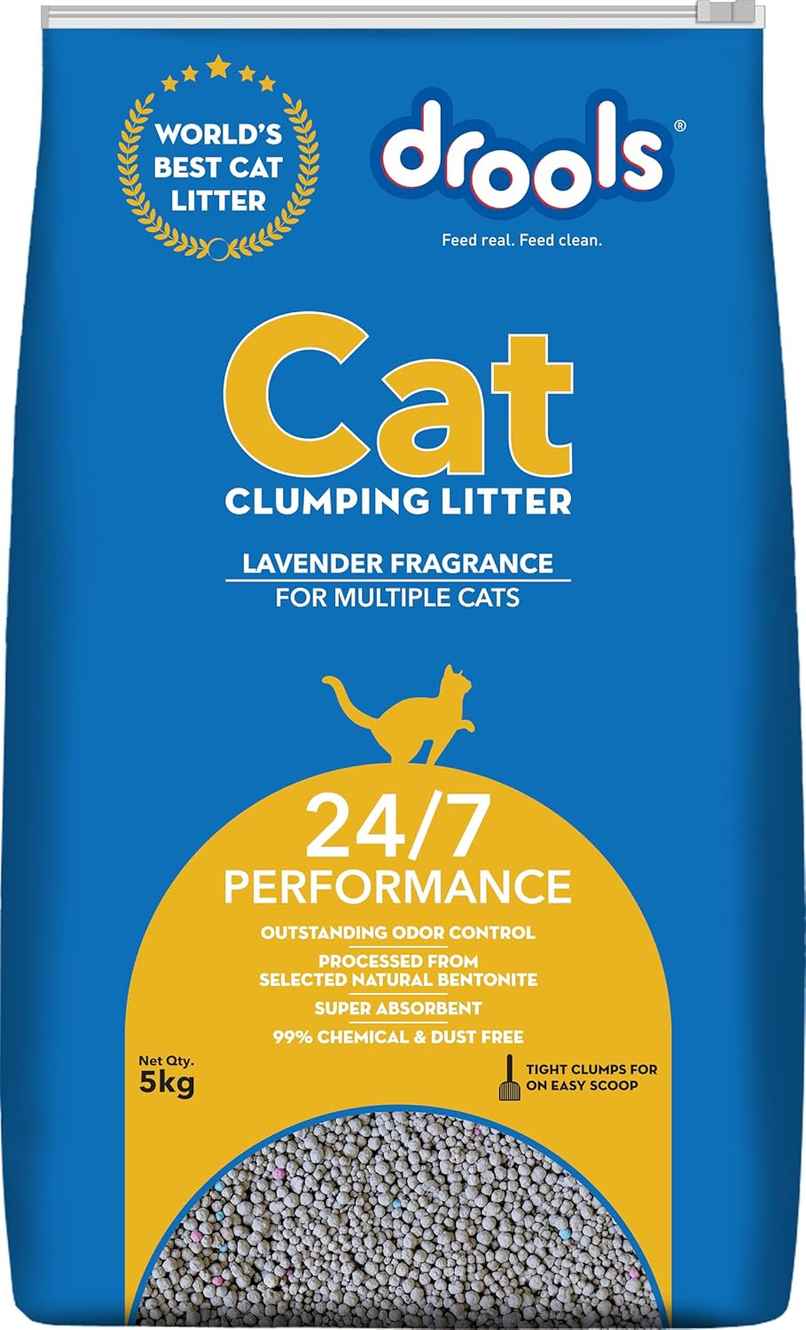 Drools Clumping Lavender Fragrance Pet Cat Litter (For Multiple Cats)
