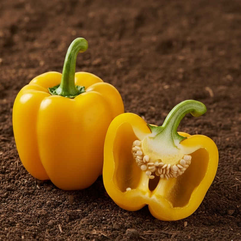 Organically Grown Capsicum Yellow Organically Grown Capsicum Yellow