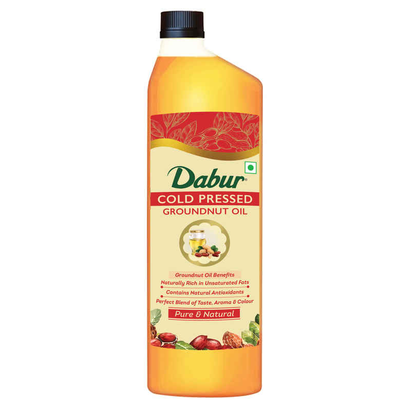 Dabur Groundnut (Peanut) Cold Pressed Oil | Healthy Cooking Oil