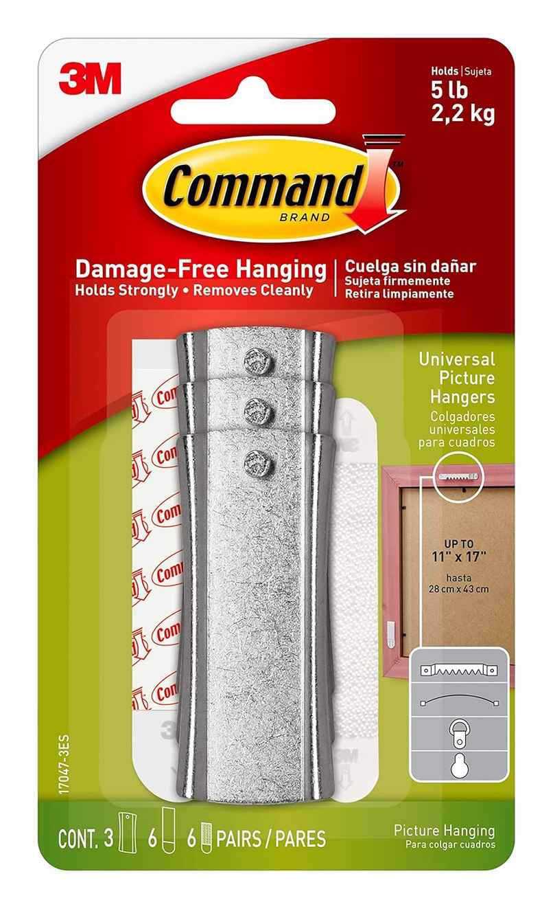 Command Picture Hanging Hooks | Silver