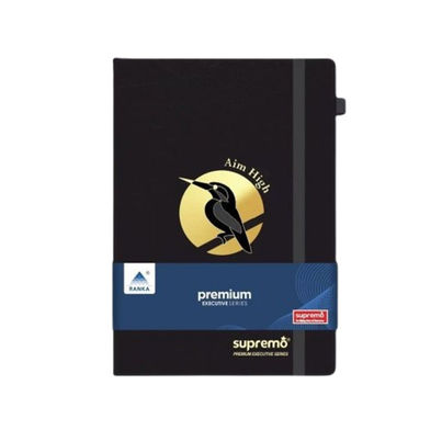 A5 Pu Diary Elastic Band And Pen Holder-192 Pages (Colour May Vary)