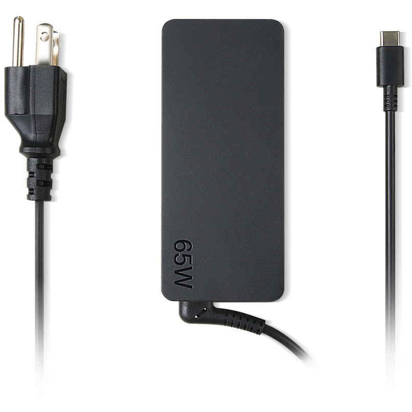 Lenovo Original 65W 20V 3.25A Standard USB Type-C for Laptops Ac Adapter - Black