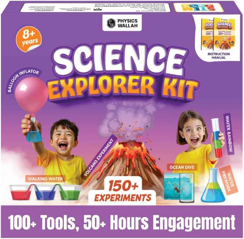 Physics Wallah Curious Jr 150+ Experiments Science Explorer Kit | Multicolor Physics Wallah Curious Jr 150+ Experiments Science Explorer Kit | Multicolor