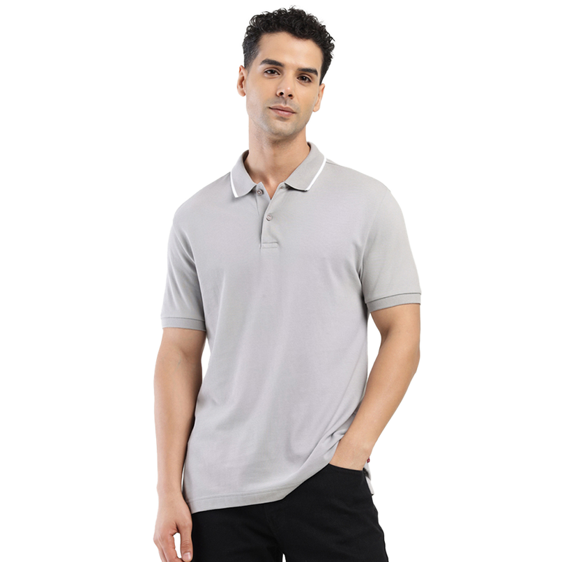 Men's Polo Slim Fit Solid T Shirt
