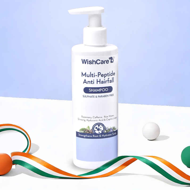 Wishcare Multi Peptide Rice Water Anti Hairfall Shampoo - Rosemary, Capilia Longa, Ha & Caffeine