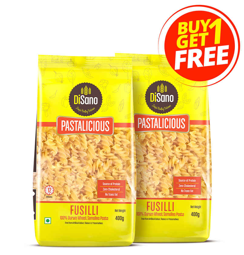 Disano Fusilli Pasta, 100% Durum Wheat, No Maida