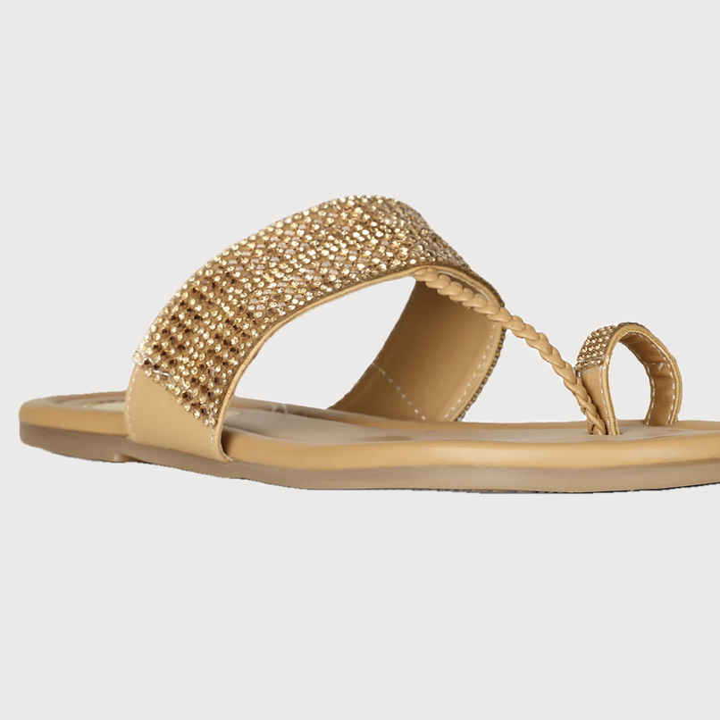 Bata Gold Flip-Flop For Women | UK 4 Bata Gold Flip-Flop For Women | UK 4