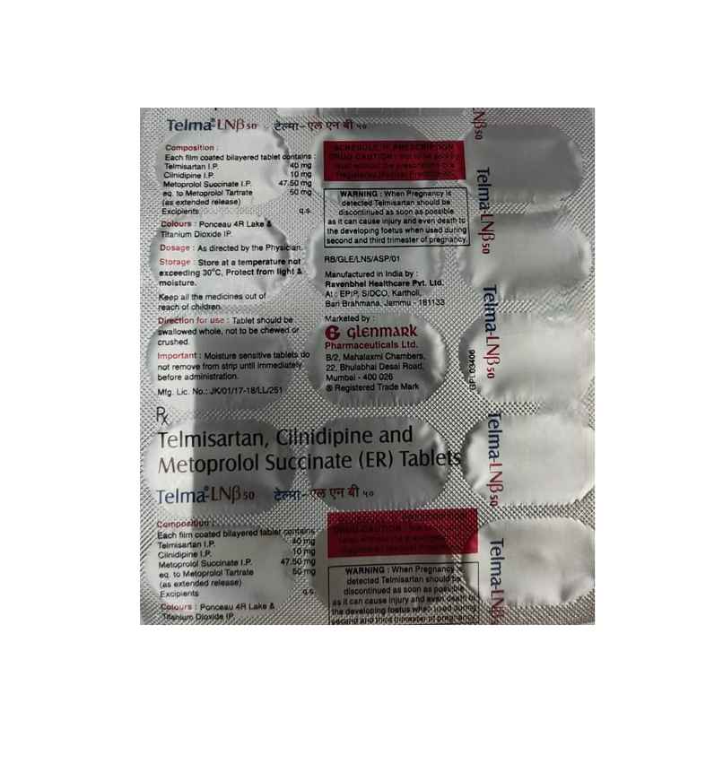 Telma LNB 50 Tablet ER Telma LNB 50 Tablet ER