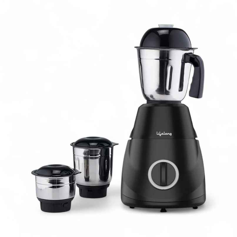 Lifelong LLMG300 Power Pro LX Mixer Grinder | 500W | 3 Jars | Liquidizing Grinding Chutney | Black
