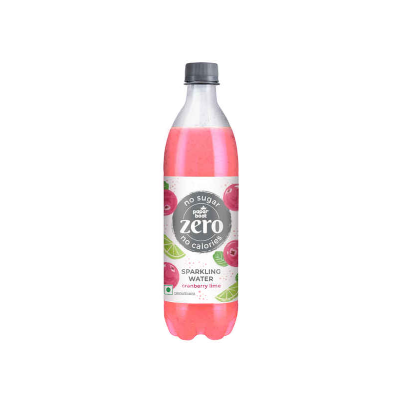 Paper Boat Zero Sugar Cranberry Lime Sparkling Water | Sugar Free Cold Drink