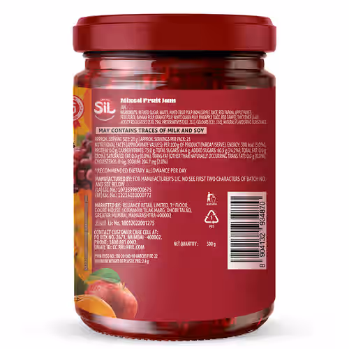 Sil Mixed Fruit Jam 500G