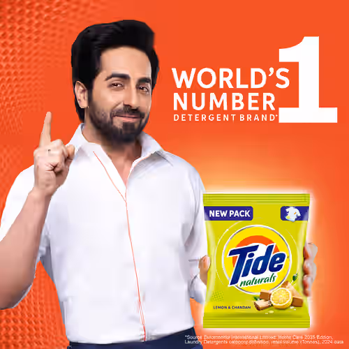 Tide Naturals Lemon & Chandan Detergent Powder 3 Kg.