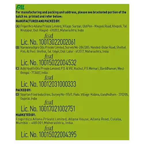 Sunny Soya Fit Refined Soyabean Oil 800G