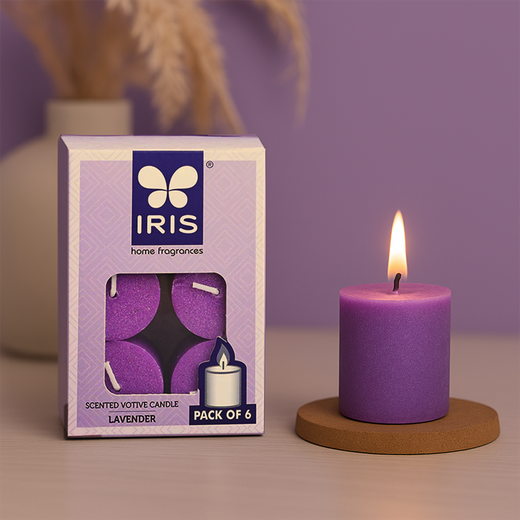 IRIS Lavender Scented Votive Candles Refill | Aroma Candles