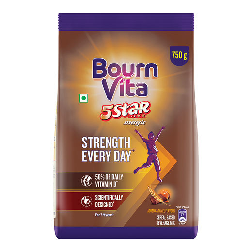 Bournvita 5 Star Magic Chocolate Drink Mix | For 7 - 9 years Kids