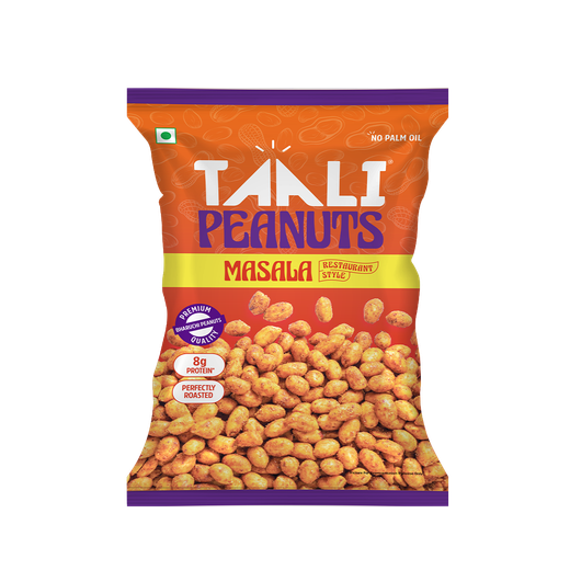Taali Roasted Bharuchi Peanuts | Masala | Protein Rich, No Palm Oil ,Restaurant-Style Crunch