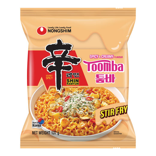 Nongshim Shin Ramyun Stir fry Toomba - Spicy and Creamy Flavour