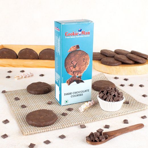 CookieMan Dark Chocolate Flavoured Biscuits