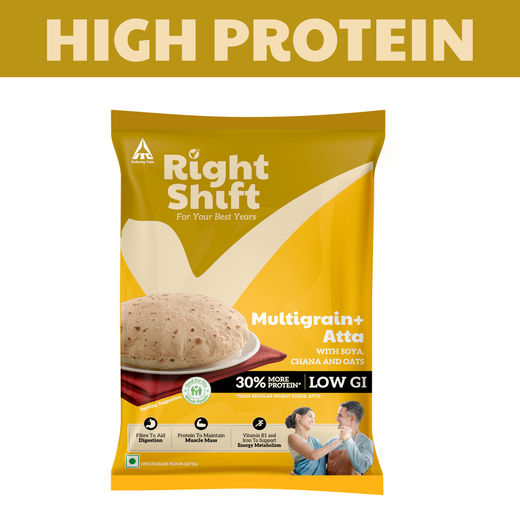 Right Shift by ITC Multigrain Atta with 30% More Protein | Goodness of Soya, Chana and Oats