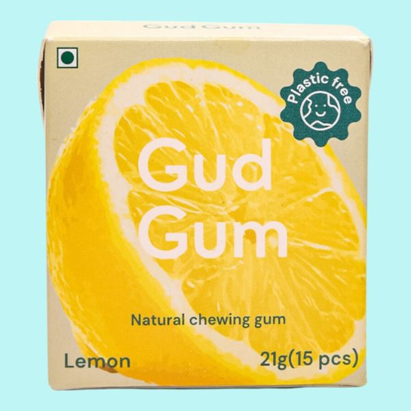 Gud Gum Lemon Natural Chewing Gum - Buy online at ₹80 near me