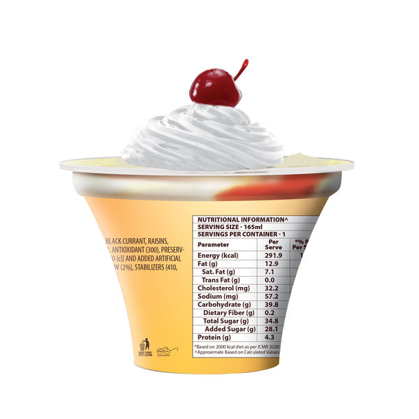 Baskin Robbins Fruit Overload Sundae Ice Cream Cup 165 ml Buy online