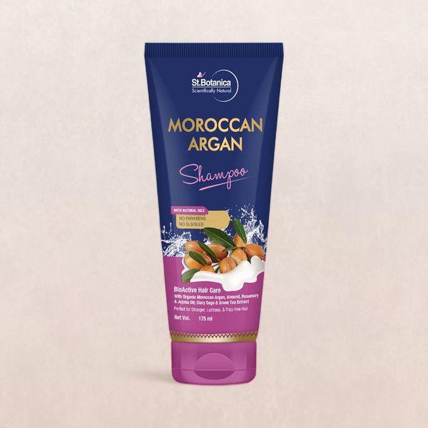 Stbotanica Moroccan Argan Hair Shampoo To Nourish Dull Dry And Frizzy Hair No Parabens 8523