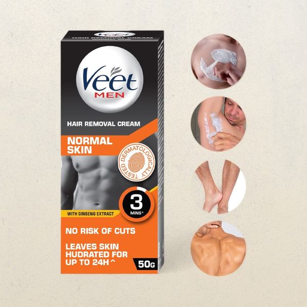 Veet Men Hair Removal Cream Normal Skin 50 g Buy online at ₹149 near me