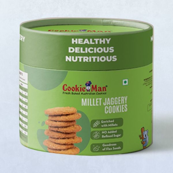 Cookieman Millet Jaggery Cookies 200 G - Buy Online At ₹241 Near Me